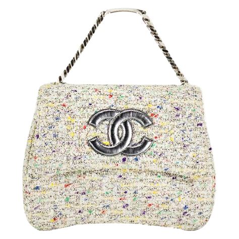 chanel tweed top handle|Chanel Mini Classic Bags .